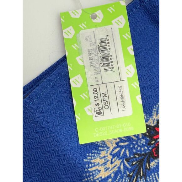 Houston White Blue Scarf - Picture 3 of 4